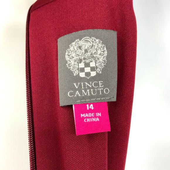 Vince Camuto Sheath Dress Velvet Halter Drape Wrap - Picture 8 of 8